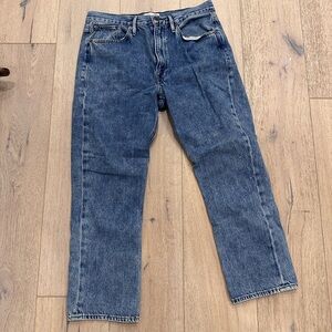 FRAME Le Piper Straight Blue Jeans